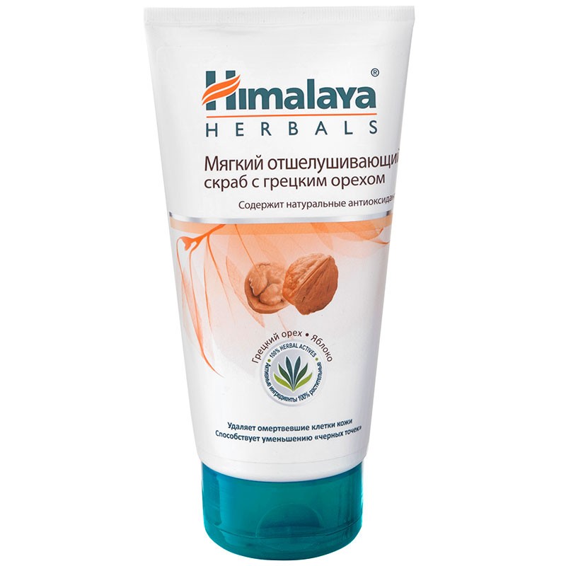 Himalaya Herbals скраб для лица мягкий отшелушивающий с грецким орехом ...